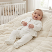 M15980: Baby Unisex 3 Piece Velour Outfit (0-9 Months)